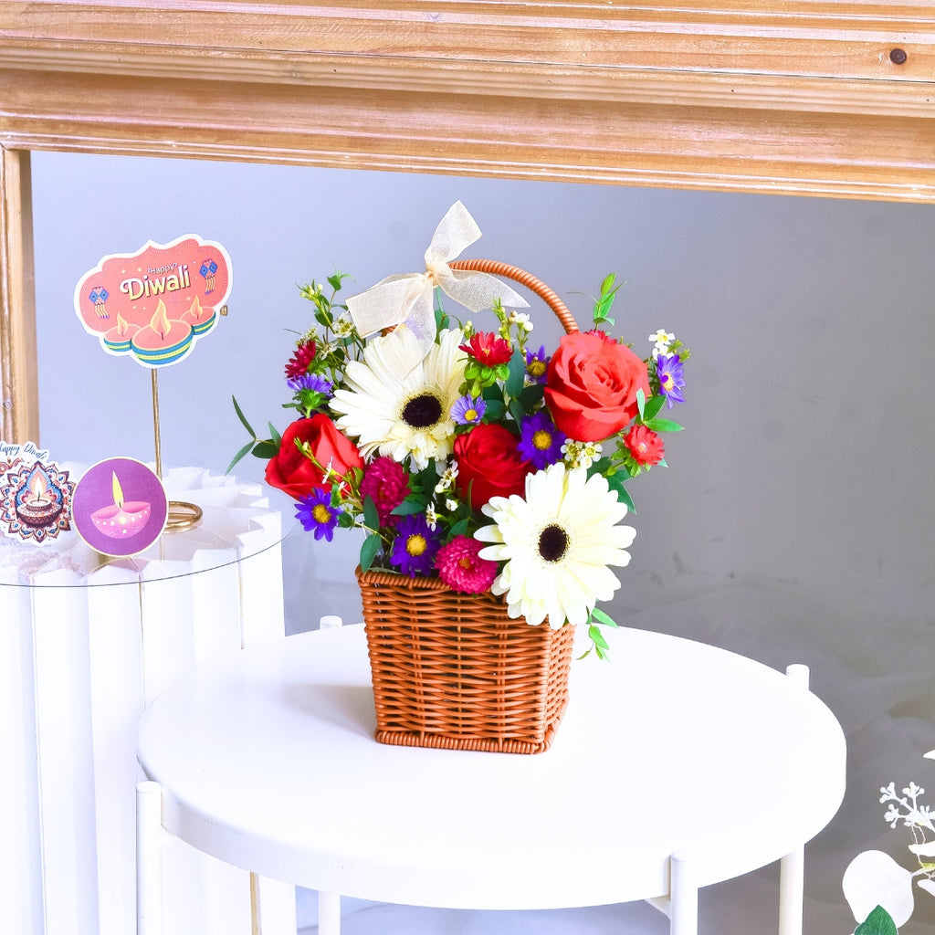 Diwali Delight Flower Basket image 4