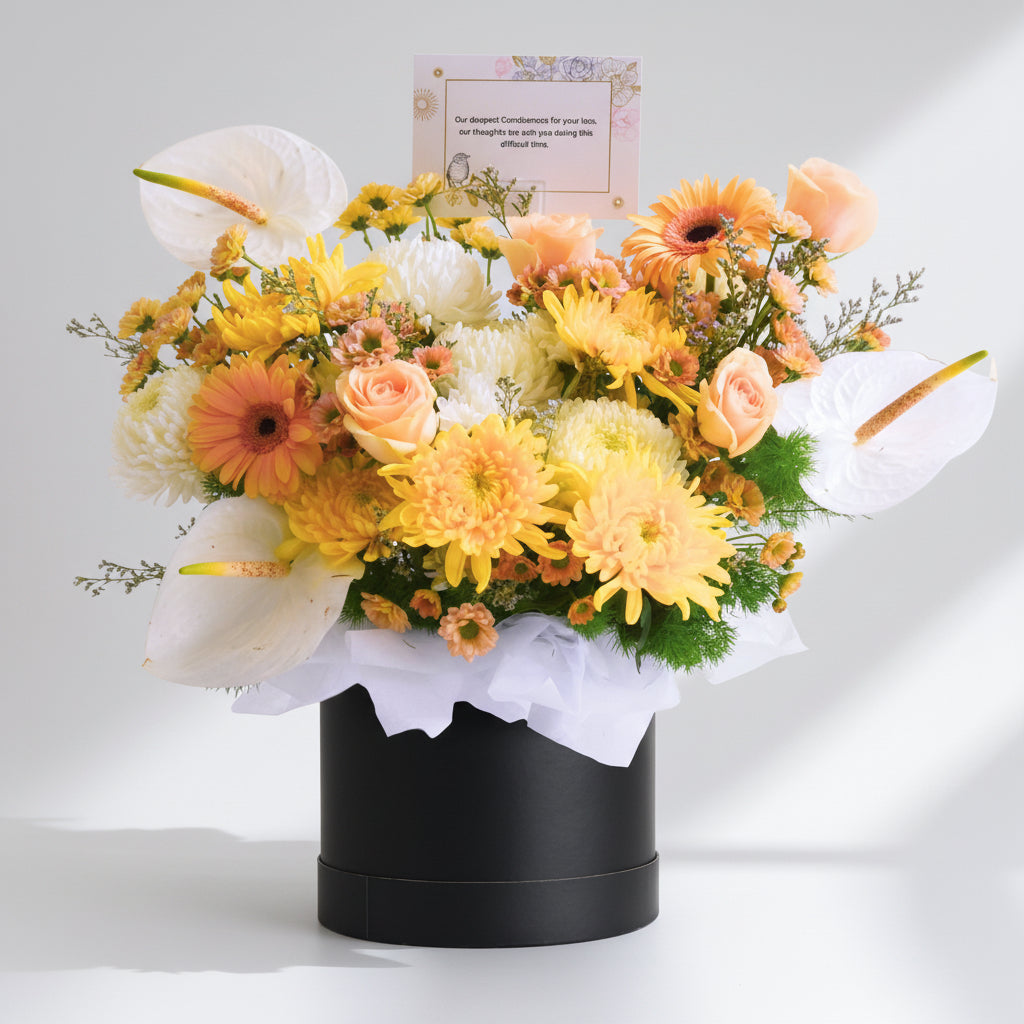 Sunset Remembrance | Condolences Flower Box image 0