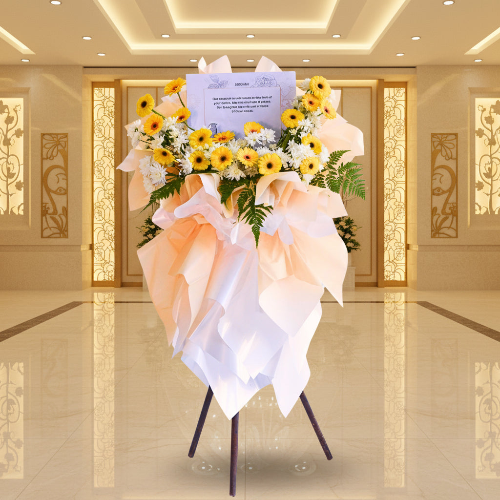 Serenity's Embrace | Condolences Flower Stand image 2