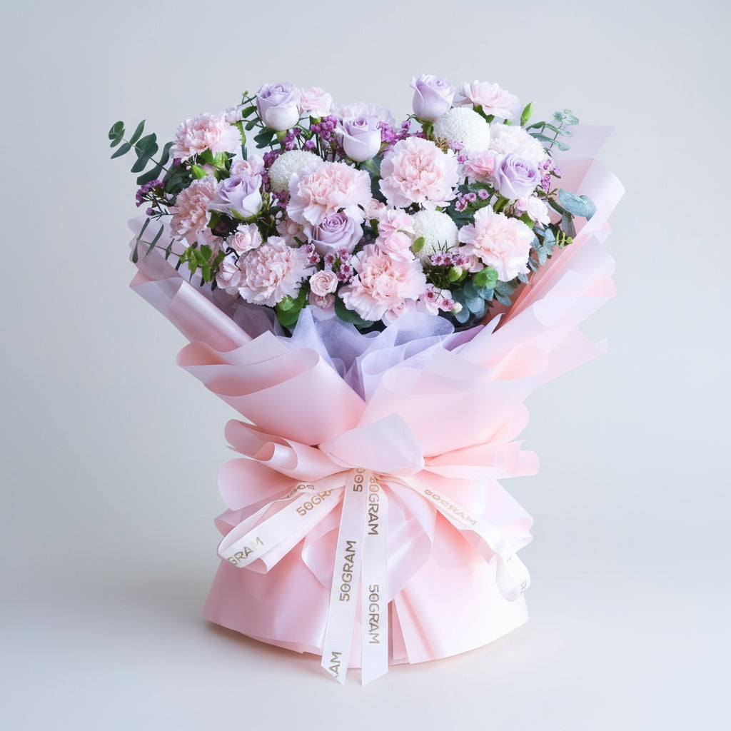 Primo Amore Beige Carnation Hand Bouquet image 0