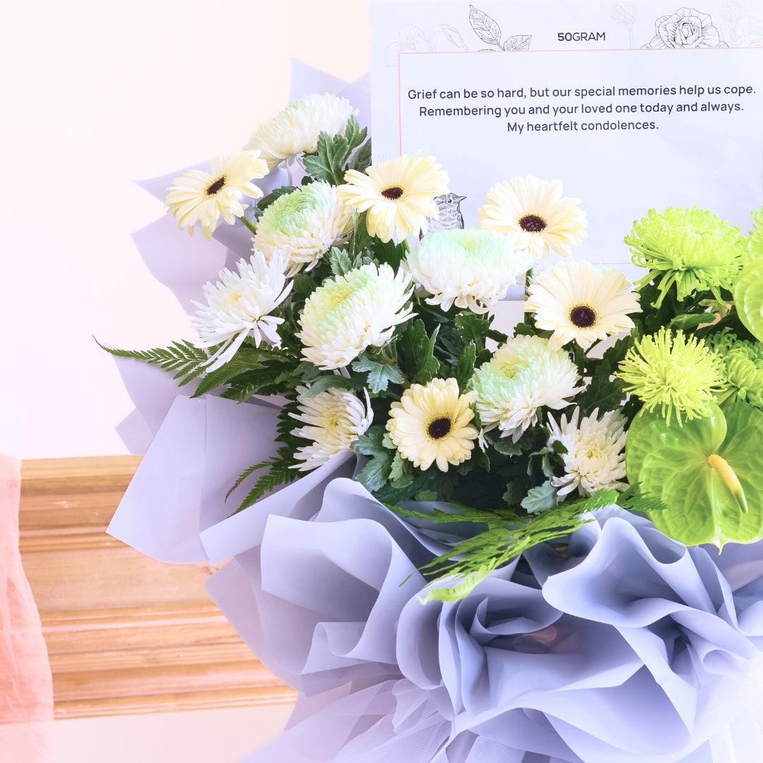 Whispering Grace | Condolences Flower Stand image 5