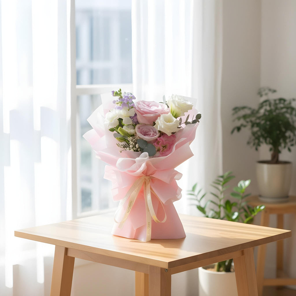 Pink Power Mini Hand Bouquet image 3