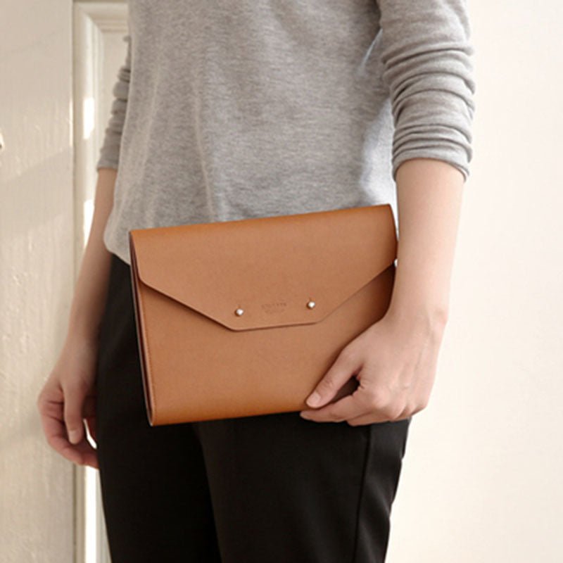 Korean-style leather notebook covers, passport holders, and clutch bag image 0