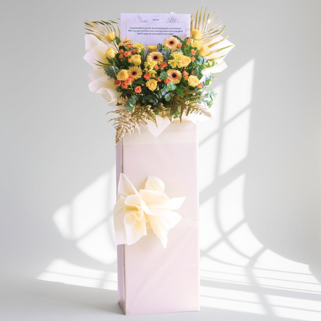 Grace in Gold | Business Opening Stand image 0