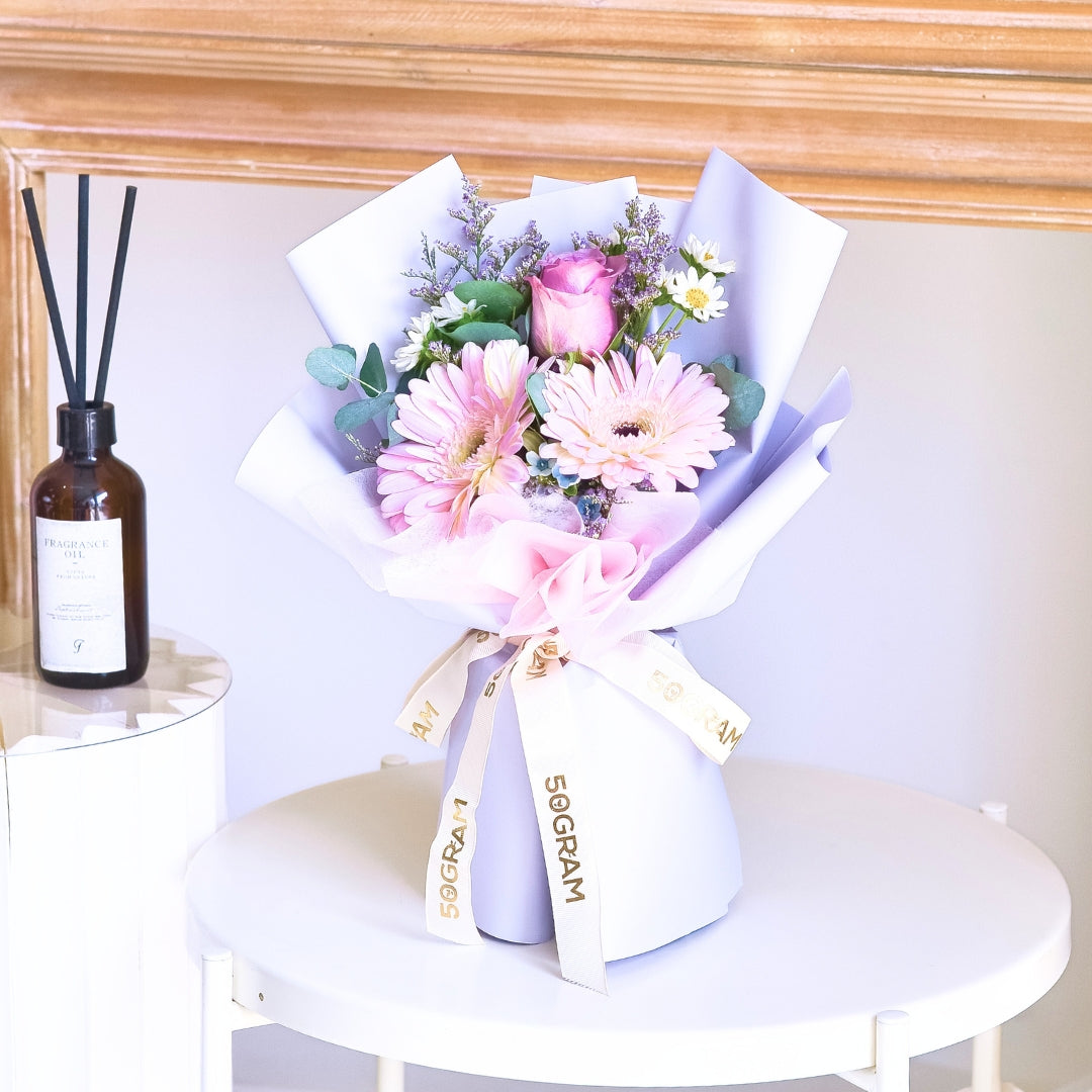 Fresh Flick Purple Rose Hand Bouquet image 4