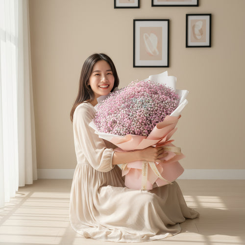 Baby Radiance Baby Breath Hand Bouquet image 1