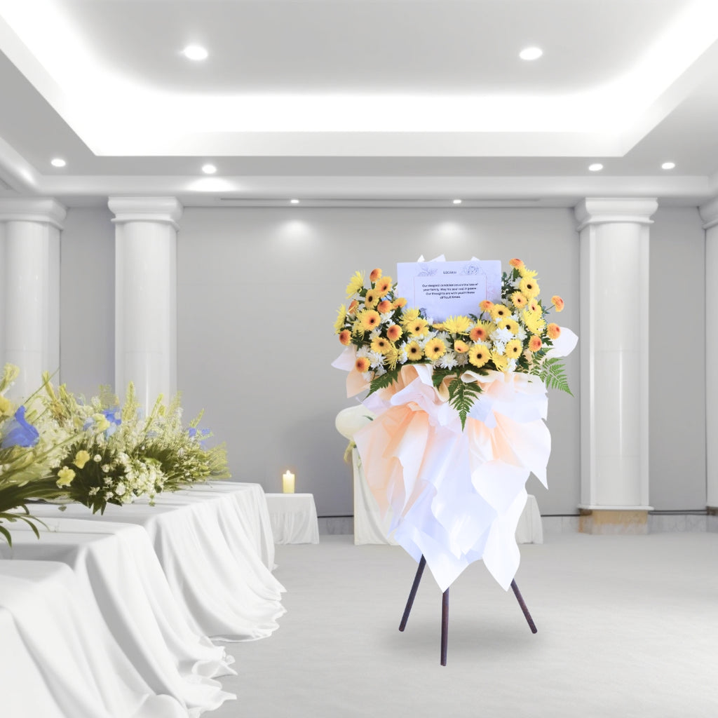 Serenity's Embrace | Condolences Flower Stand image 4