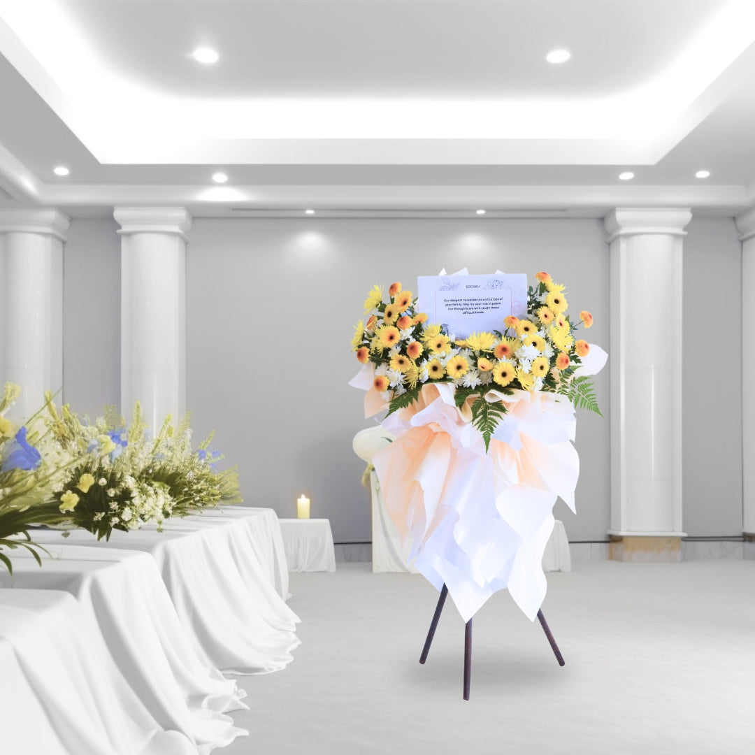 Serenity's Embrace | Condolences Flower Stand image 4