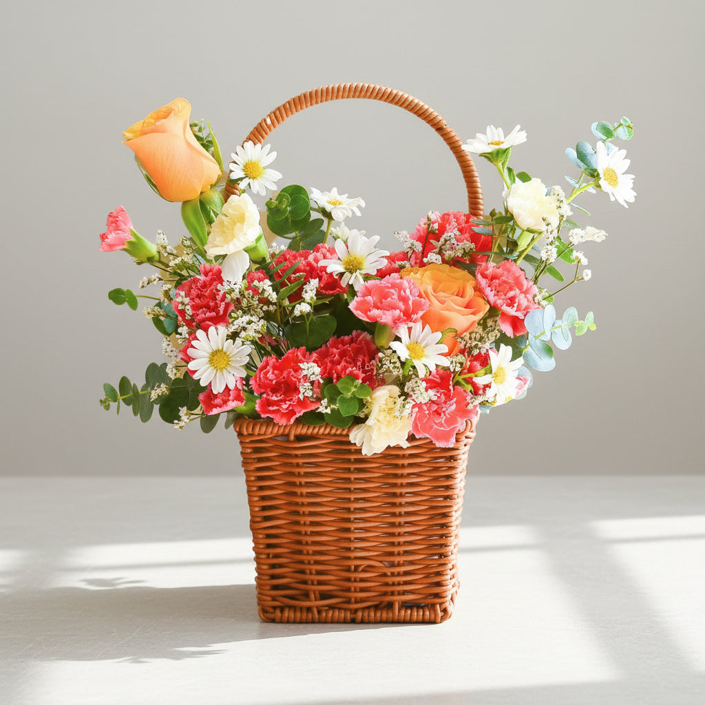 Lunar Bloom Flower Basket image 0