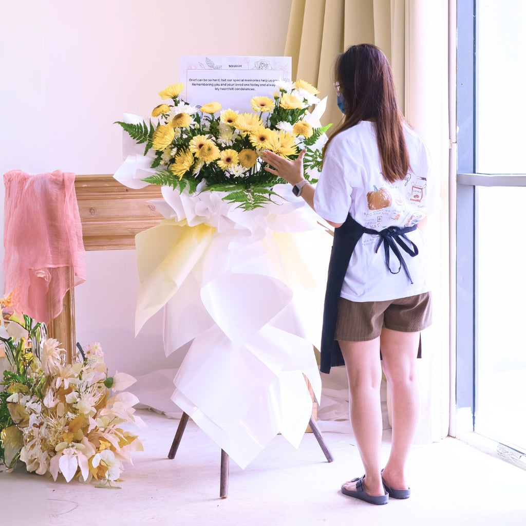 Calm Reflections | Condolences Flower Stand image 8