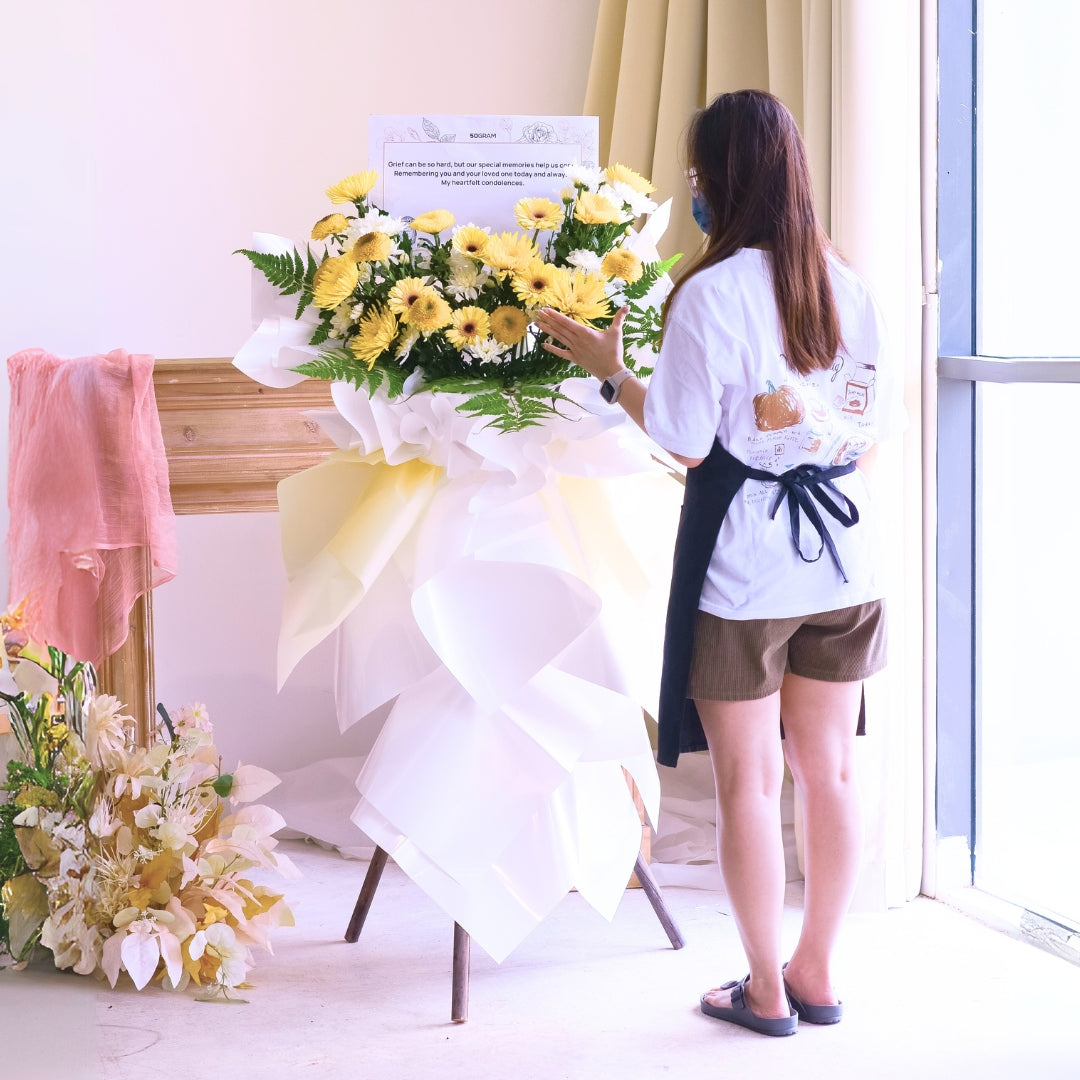 Calm Reflections | Condolences Flower Stand image 8