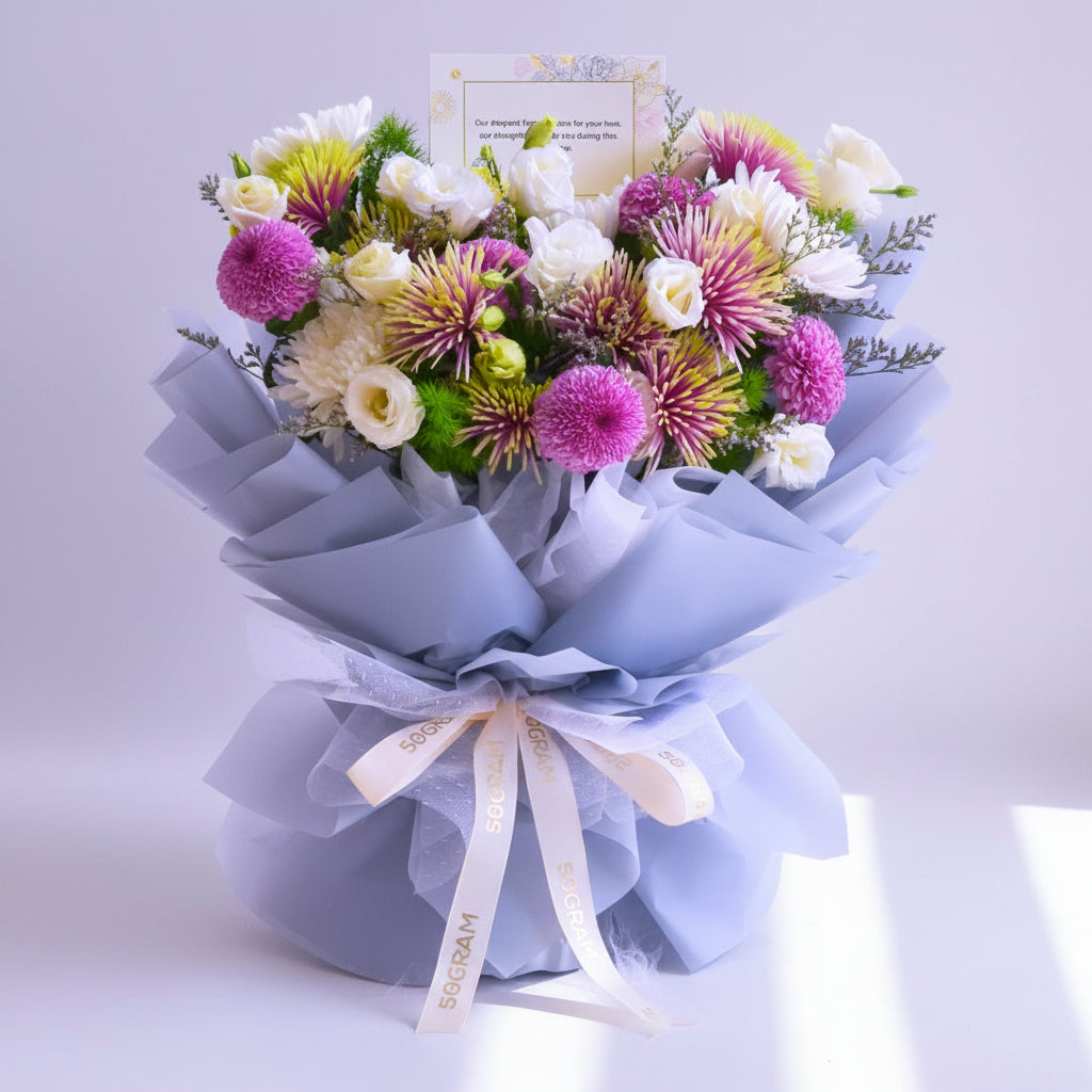 Twilight Serenity | Condolences Hand Bouquet image 0