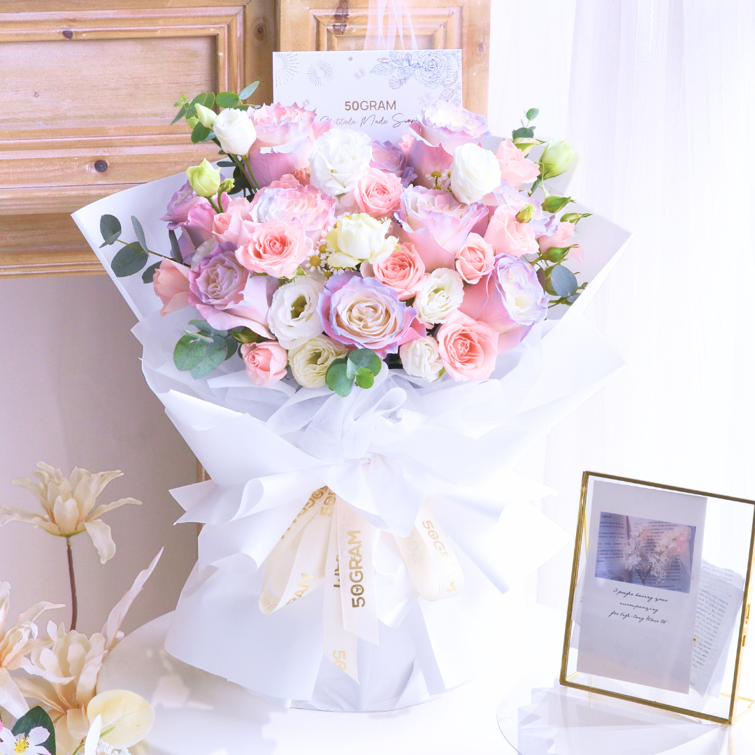 Luminous Blooms Aurora Roses Hand Bouquet image 3