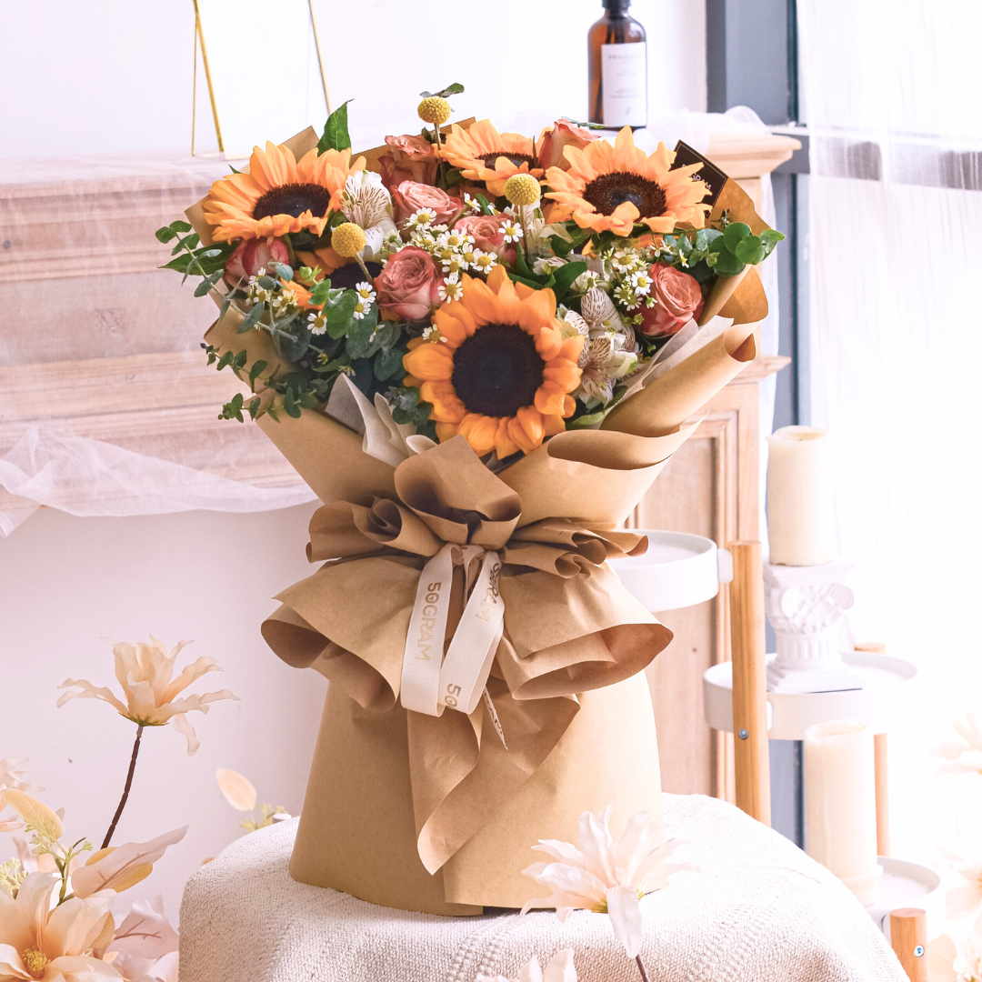 Beautiful You Sunflower Hand Bouquet image 5