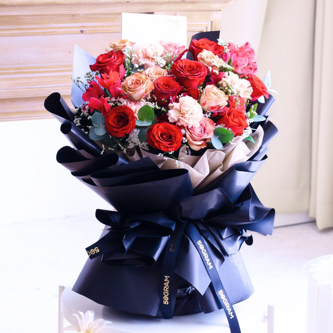 Endless Devotion Red Rose Hand Bouquet image 4