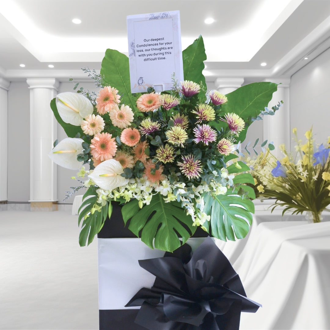 Ethereal Tribute | Condolences Flower Stand image 5
