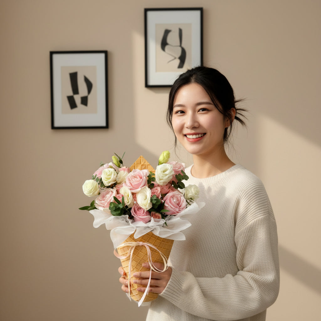 Cupid’s Creamery Valentine Ice Cream Hand Bouquet image 2