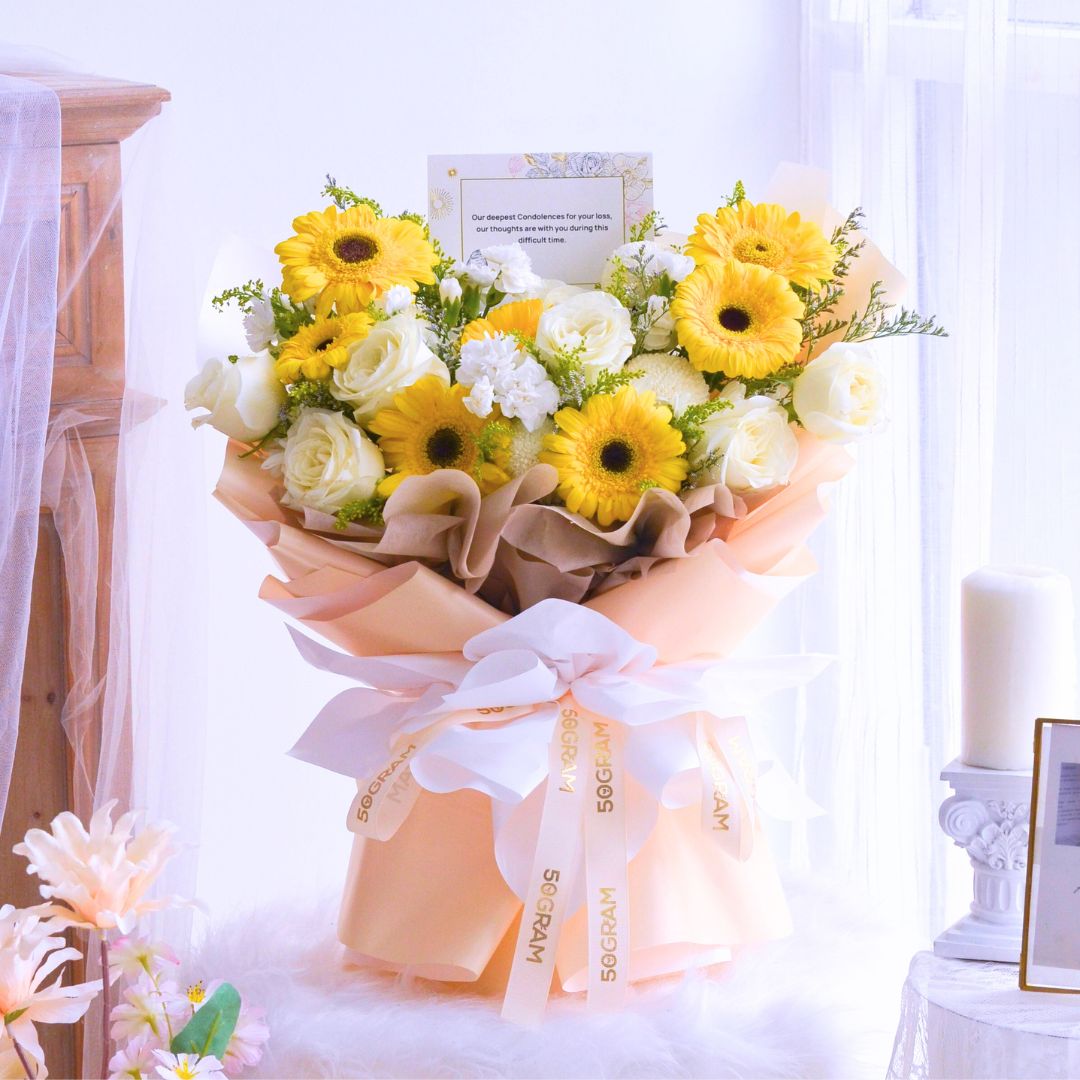 Dawn of Remembrance | Condolences Hand Bouquet image 4