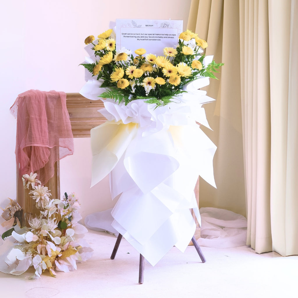 Calm Reflections | Condolences Flower Stand image 3