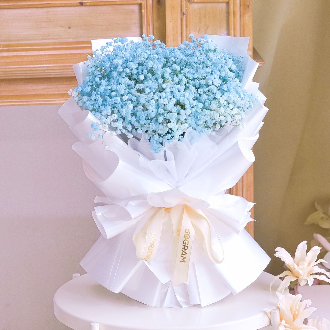 Baby Breeze Baby Breath Hand Bouquet image 4