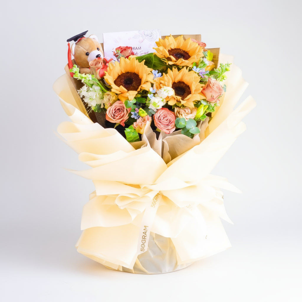 Honor Bloom Sunflower Hand Bouquet image 0