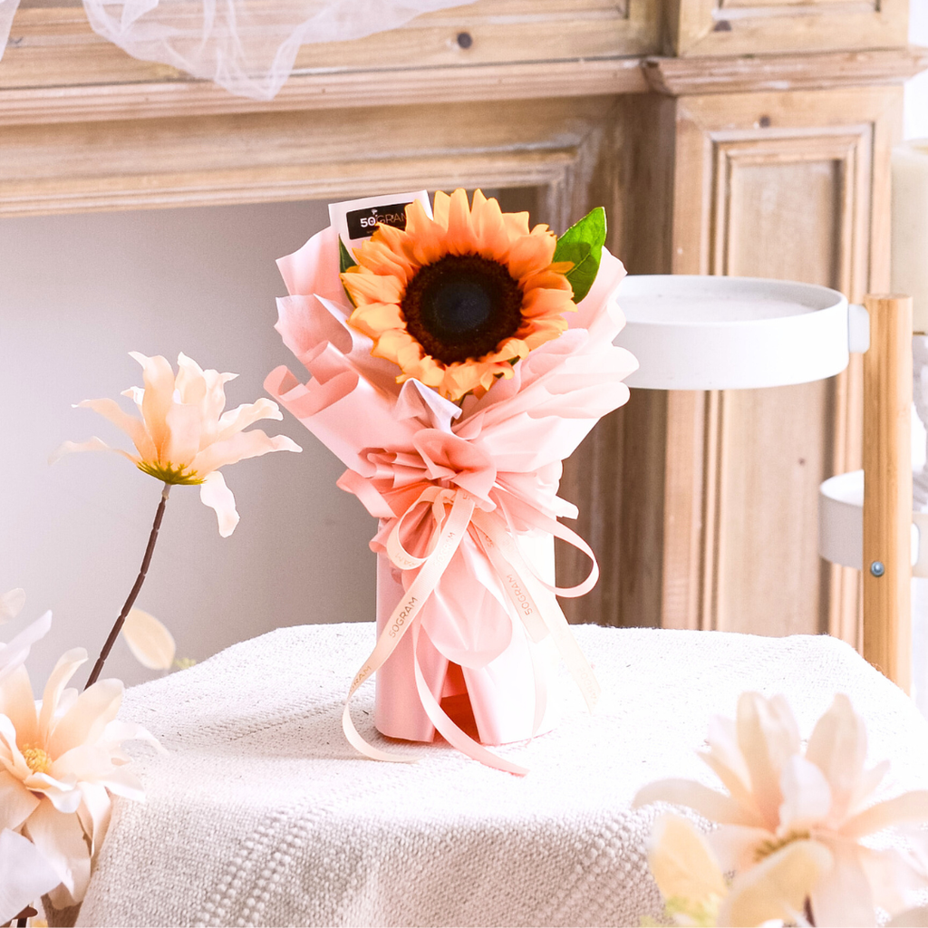 SunFlower Mini Bouquet- Single Stalk image 7