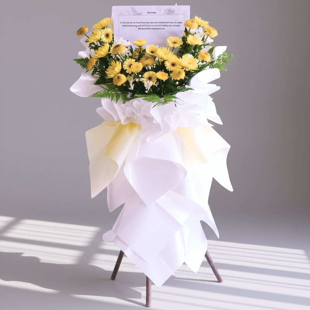 Calm Reflections | Condolences Flower Stand image 0