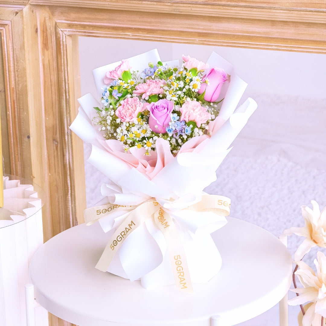 Blushing Violet Hand Bouquet image 5