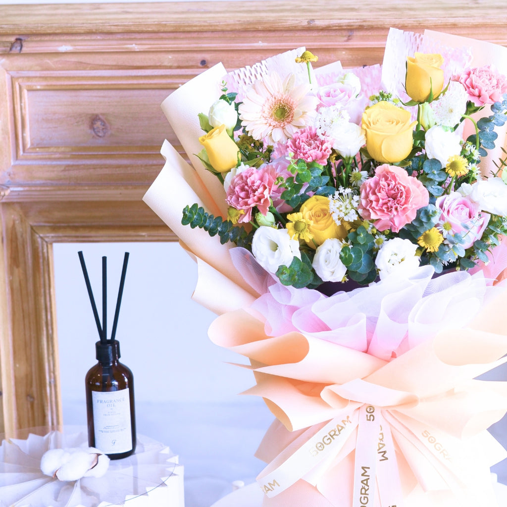Buttercup Whimsy Yellow Roses Hand Bouquet image 16