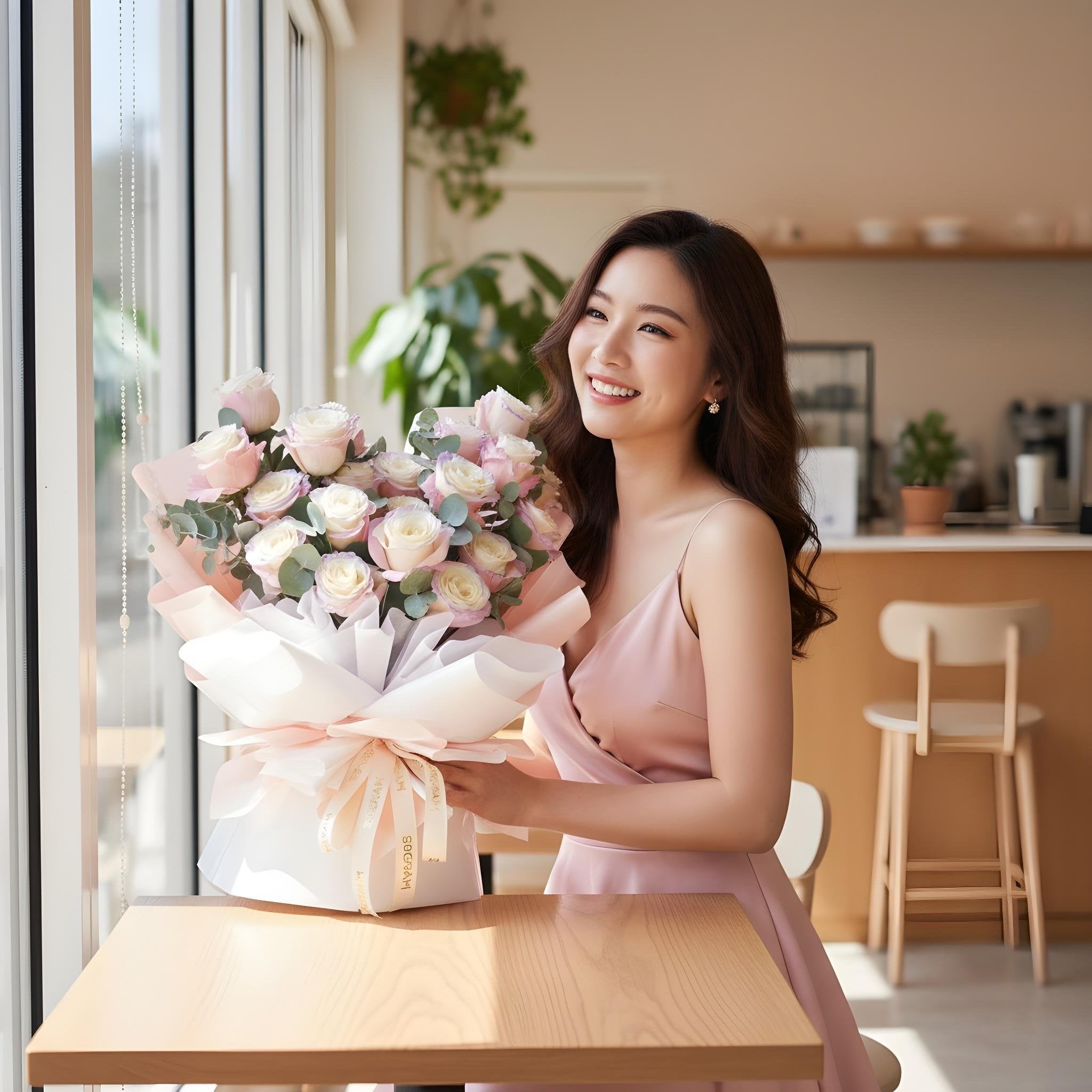 Gradience Rosy Roses Hand Bouquet image 1