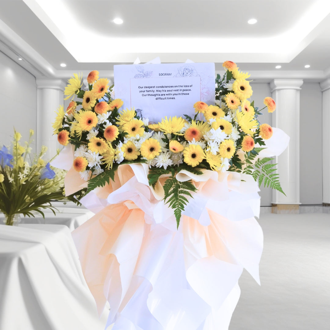 Serenity's Embrace | Condolences Flower Stand image 3