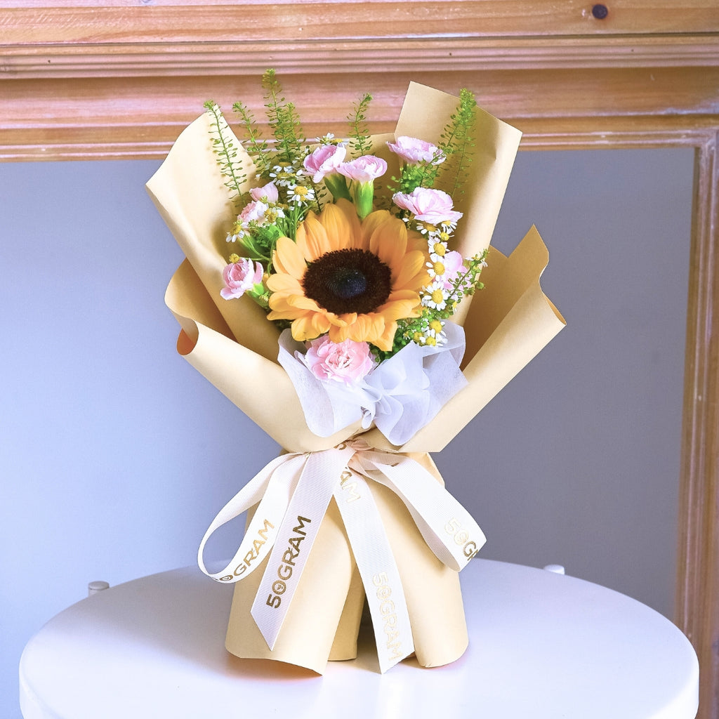 Sandy Spark Sunflower Hand Bouquet image 2