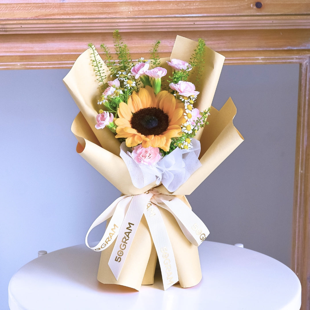 Sandy Spark Sunflower Hand Bouquet image 2