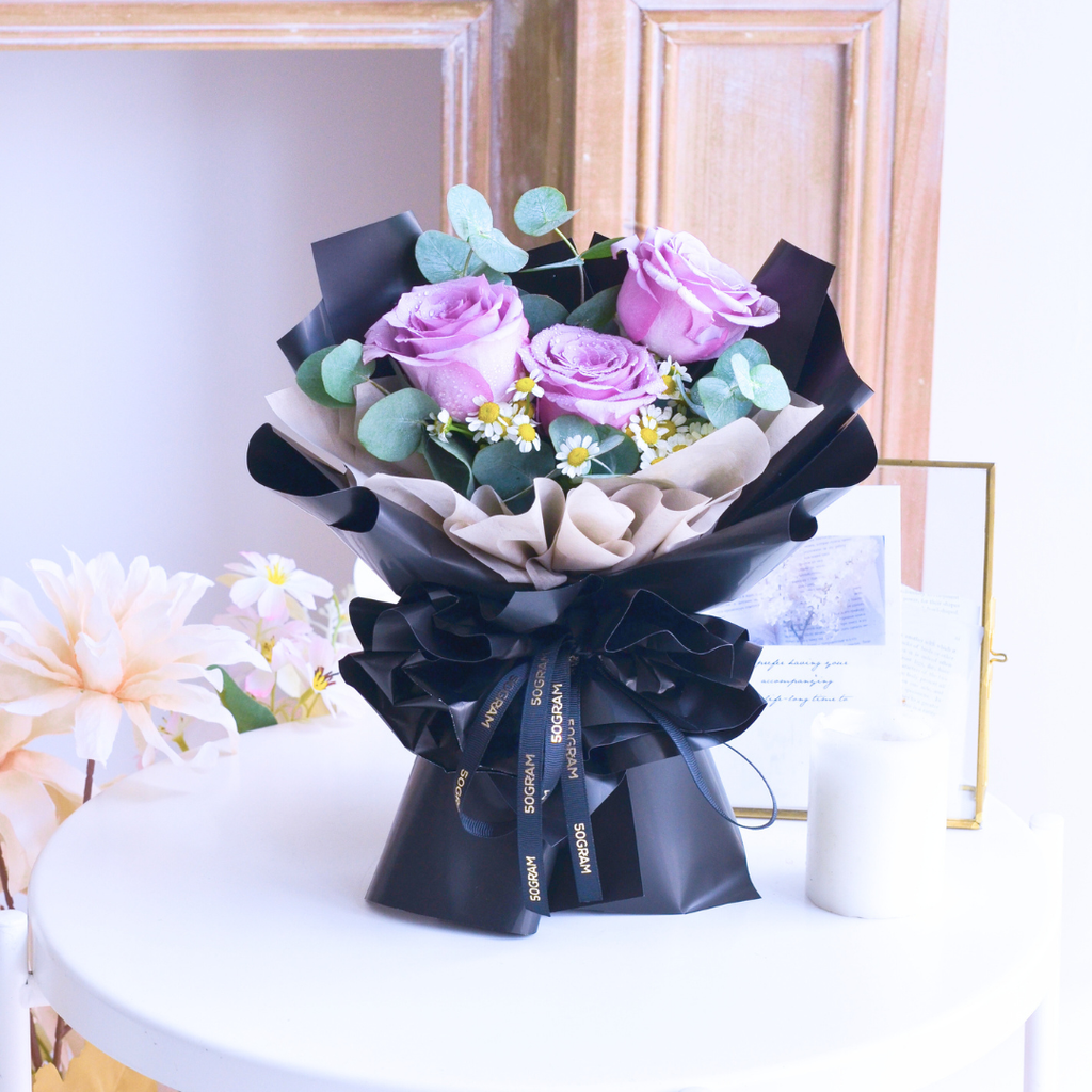 Violet Brave Mini Hand Bouquet image 3
