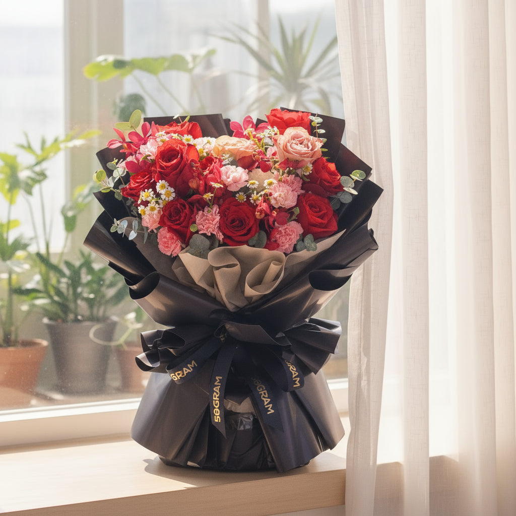 Mystic Love Red Rose Hand Bouquet image 2