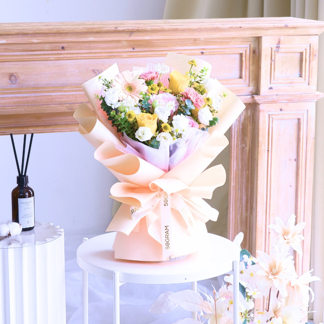 Buttercup Whimsy Yellow Roses Hand Bouquet image 9