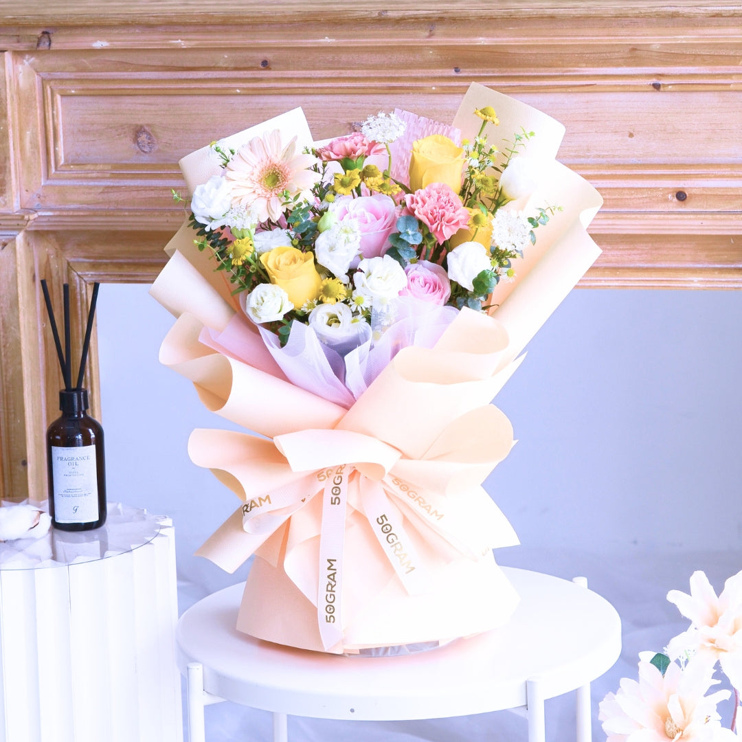 Buttercup Whimsy Yellow Roses Hand Bouquet image 10