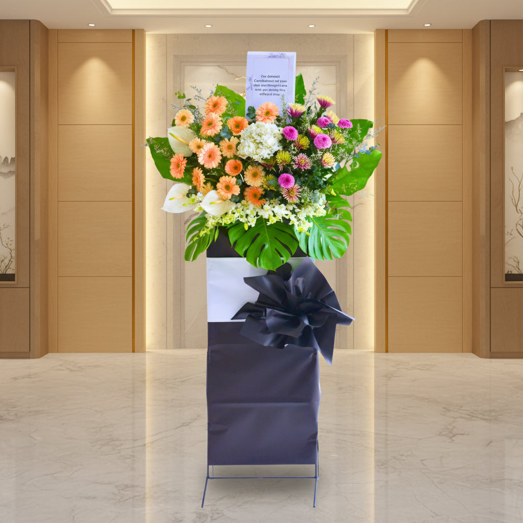 Ethereal Tribute | Condolences Flower Stand image 1