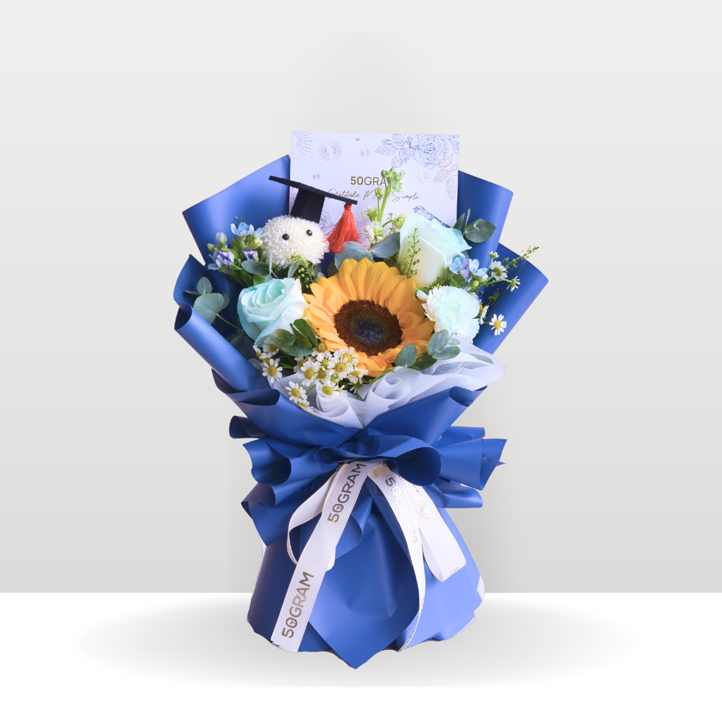 Floral Milestone Sunflower Hand Bouquet image 12