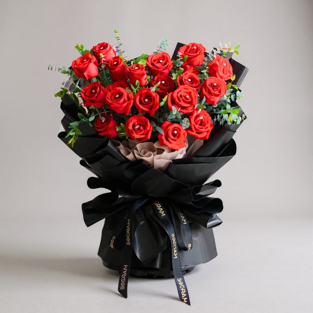 Classic Red Roses Hand Bouquet image 0