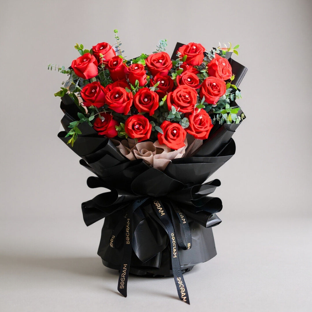 Classic Red Roses Hand Bouquet image 0