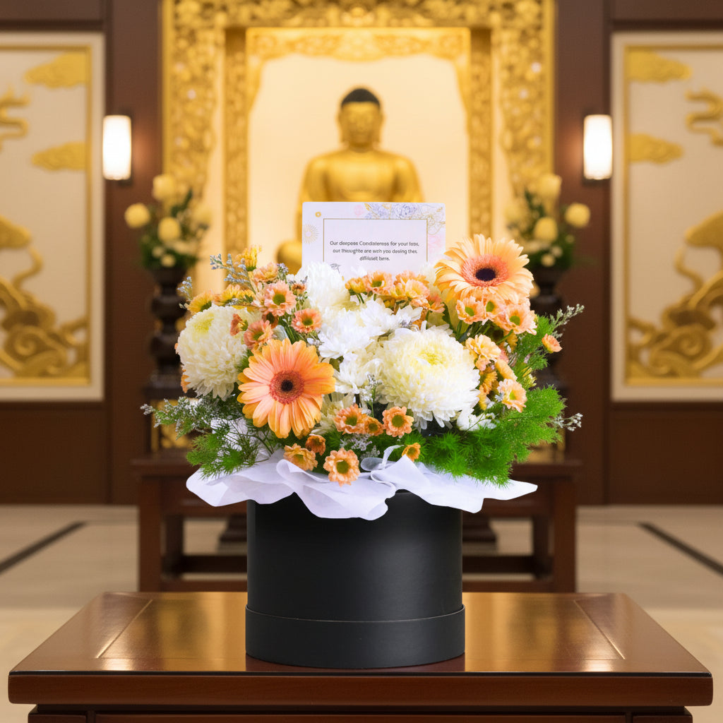 Sunset Remembrance | Condolences Flower Box image 2