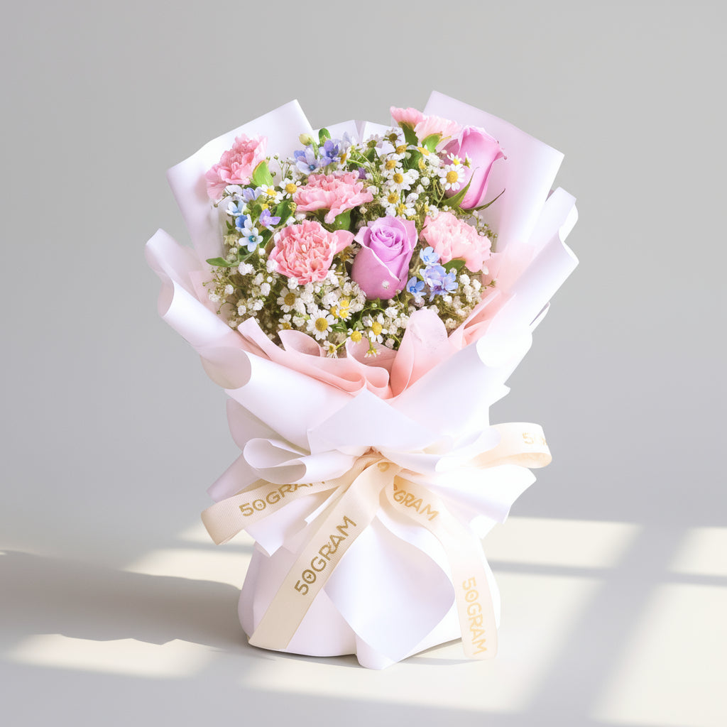 Blushing Violet Hand Bouquet image 0
