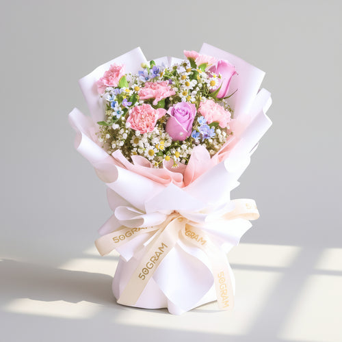 Blushing Violet Hand Bouquet image 0