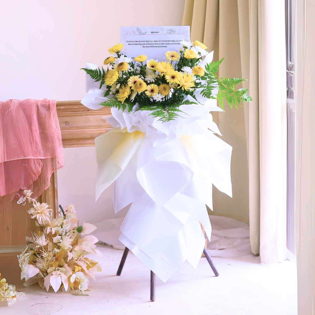 Calm Reflections | Condolences Flower Stand image 7