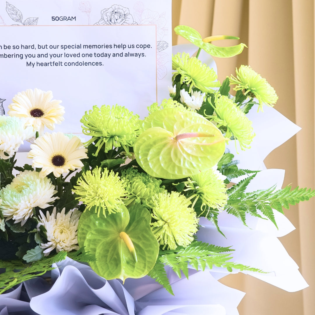 Whispering Grace | Condolences Flower Stand image 4