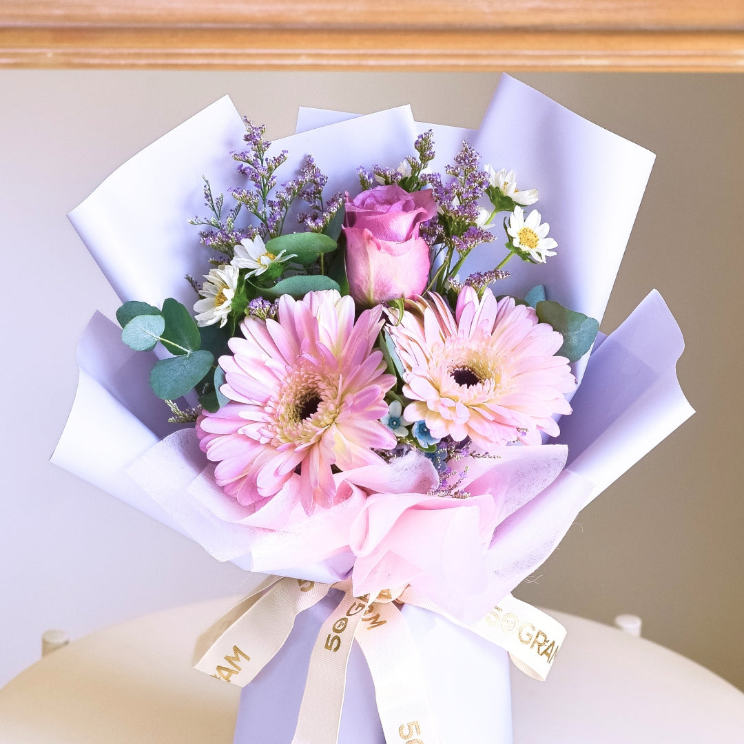 Fresh Flick Purple Rose Hand Bouquet image 6