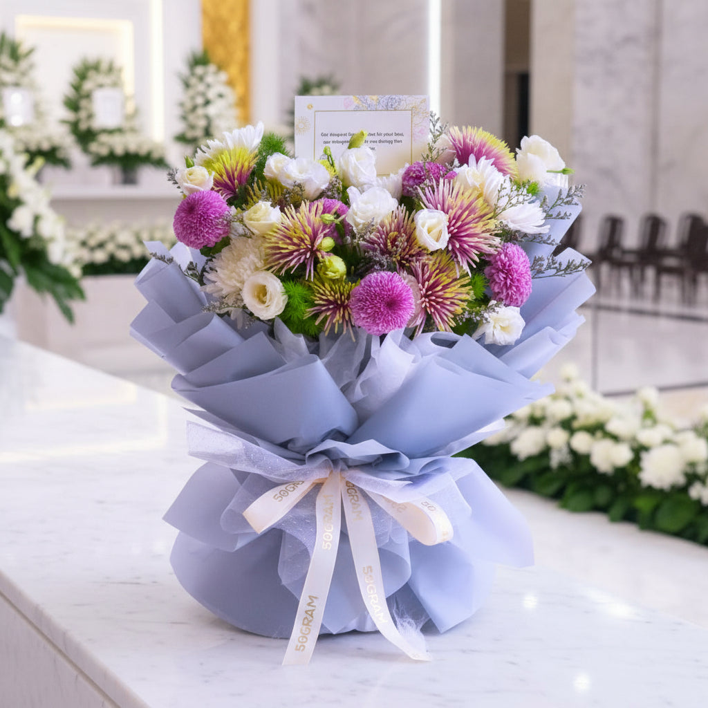 Twilight Serenity | Condolences Hand Bouquet image 1