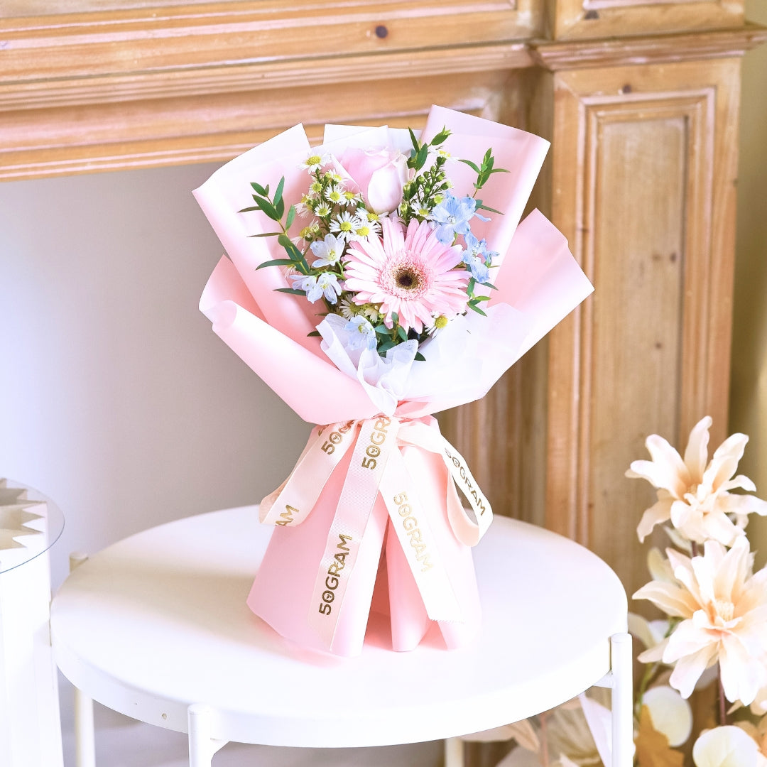 Joylet Pink Rose Hand Bouquet image 4