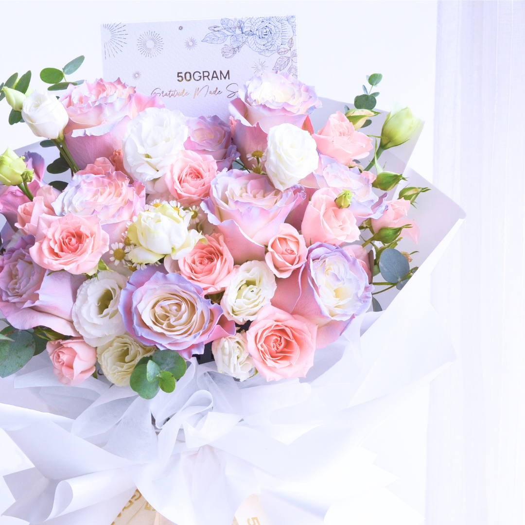 Luminous Blooms Aurora Roses Hand Bouquet image 5